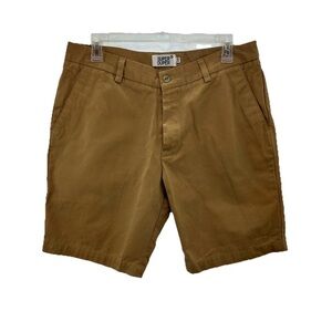 Super Duper Men’s Shorts Size 34 Burnt Orange Cotton Pockets Classic